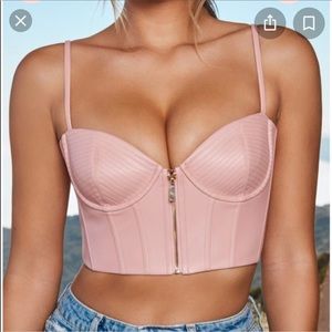 Corset bustier crop top